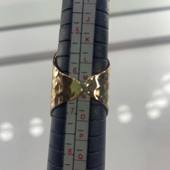 Lapis Lazuli Faceted, cocktail ring, gold, size adjustable, 6.5 - - Picture 7 of 8